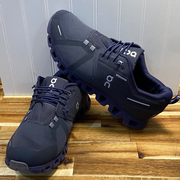 On Cloud Men's On Cloud 6 Waterproof Navy Sneakers - Picture 3 of 11